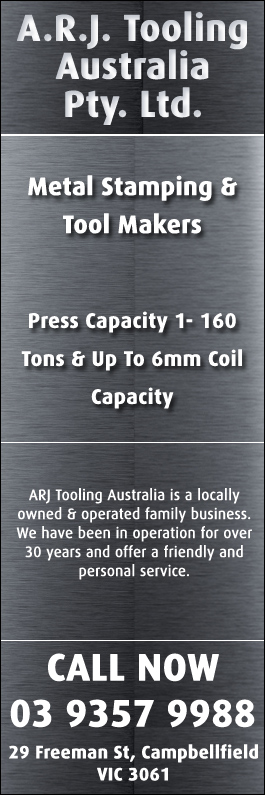 A.R.J. Tooling Australia Pty. Ltd. - Promotion