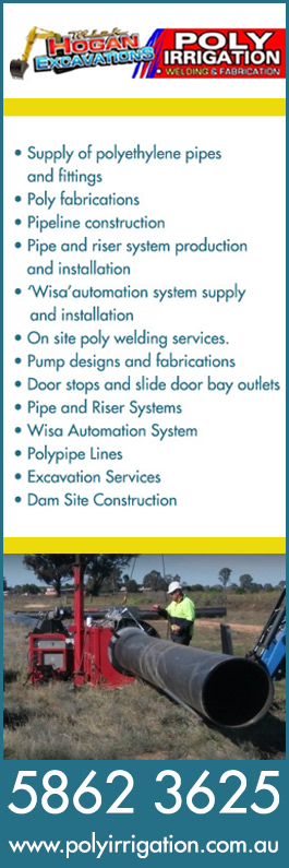 Mick Hogan Excavations Poly Irrigation - Promotion