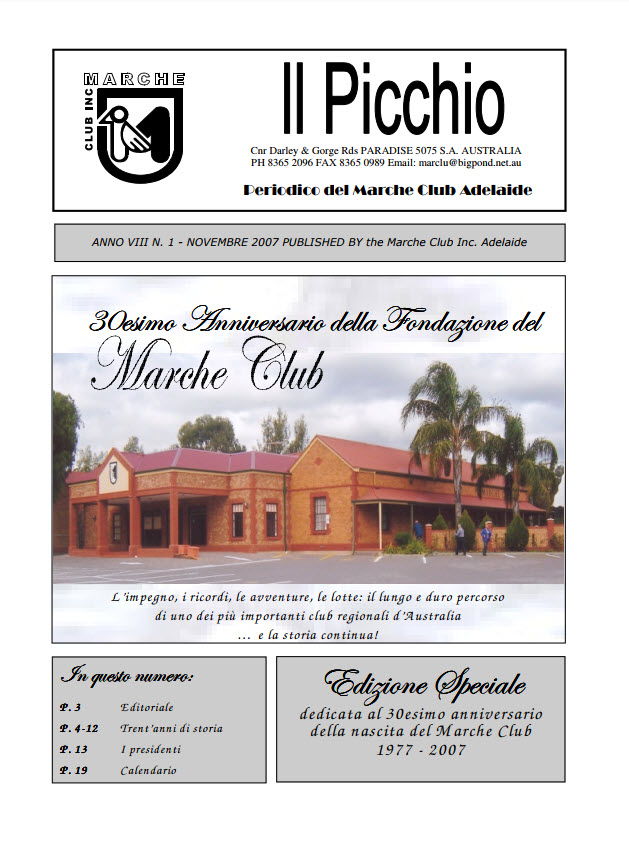 History of the Marche Club