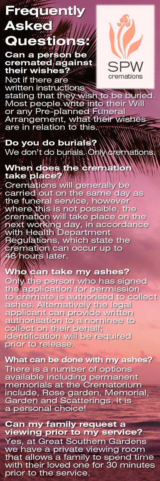 Simple Price Wise Cremations - Promotion