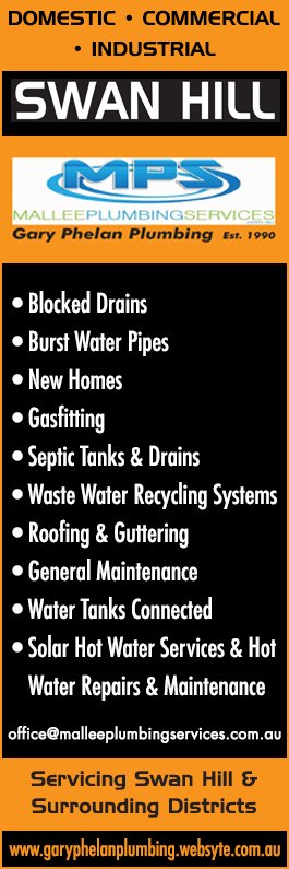 Gary Phelan Plumbing T/A Mallee Plumbing Services - Promotion