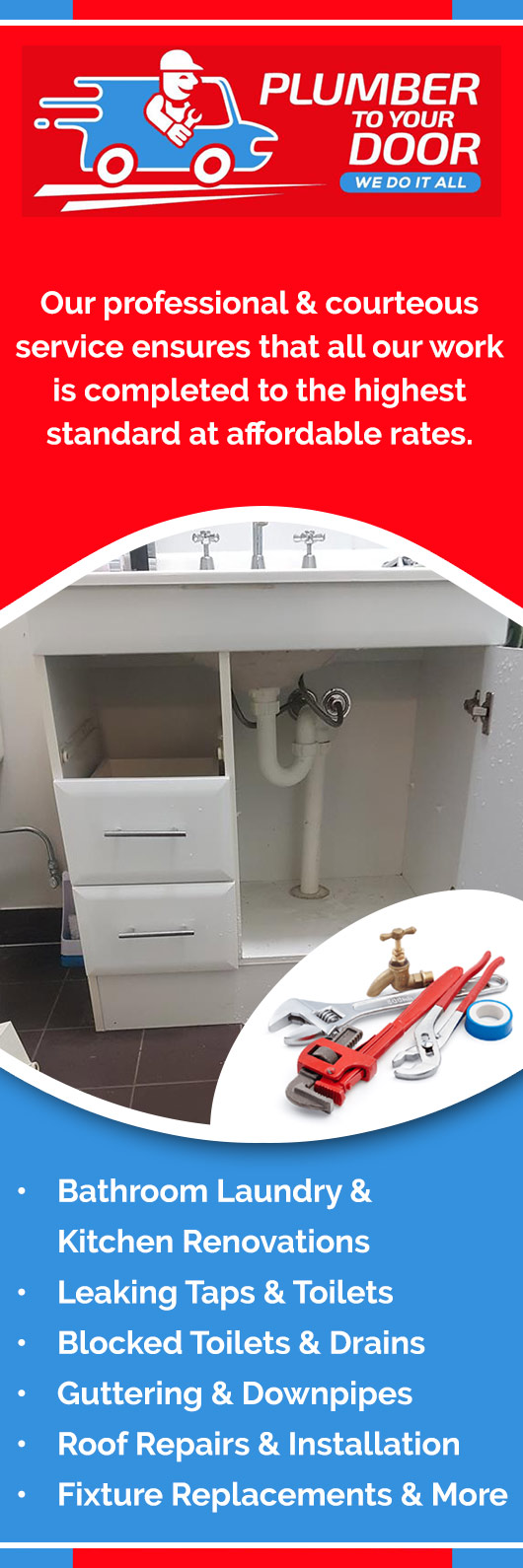 Plumber To Your Door - Promotion