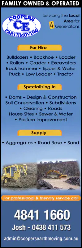 Coopers Earthmoving & Haulage Pty Ltd - Promotion
