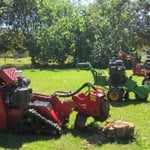 Demonstration of the three stump grinders we use