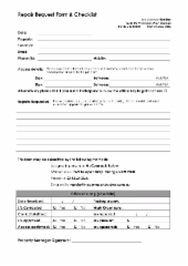 Repair request form