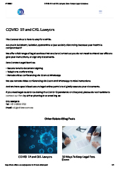 COVID-19 And CKL Lawyers