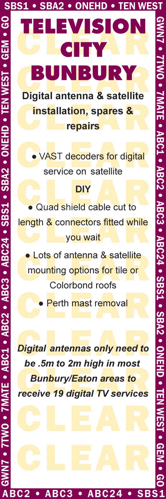 Television City Bunbury TV Antenna Services Eaton Yellow Pages®
