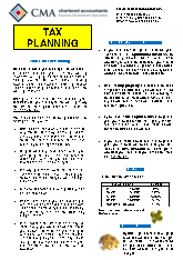 Tax Planning Letter
