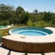 Tiled pool and spa - Hills District, Sydney