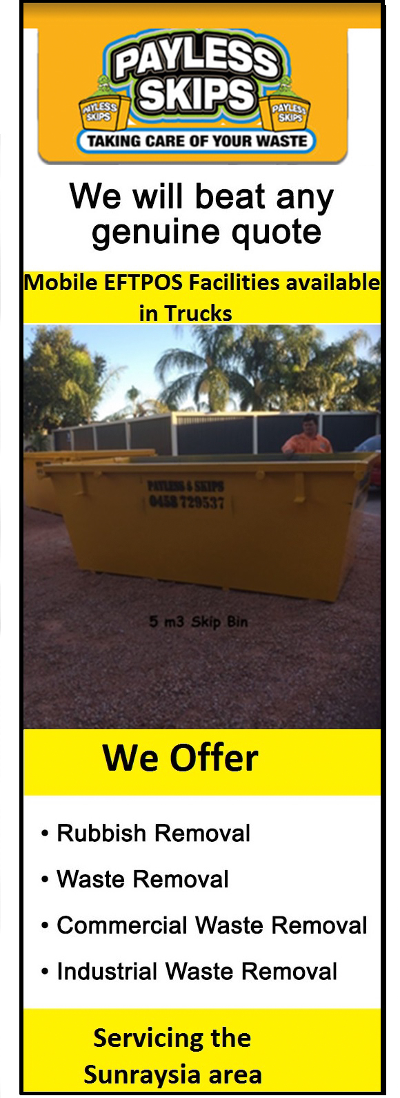 Payless Skips Skip Bin Hire Rubbish Removal & Skip Bins Mildura