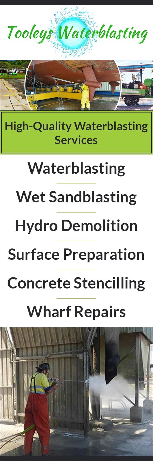 Tooleys Waterblasting Concrete Cutting, Grinding & Drilling Cairns