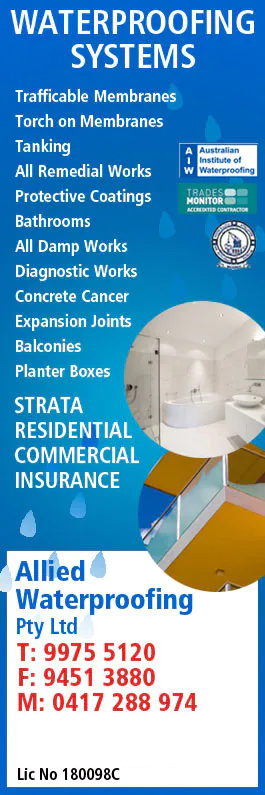 Allied Waterproofing Pty Ltd - Promotion