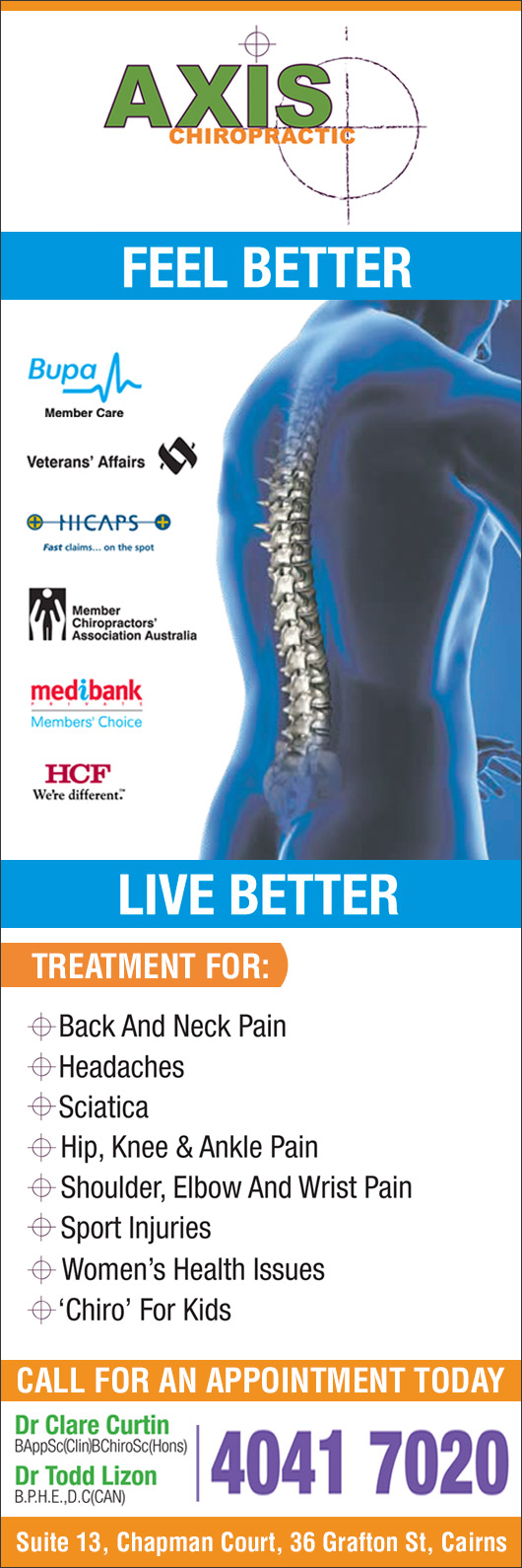 Axis Chiropractic Chiropractor Suite 13 Chapman Court 36 Grafton St