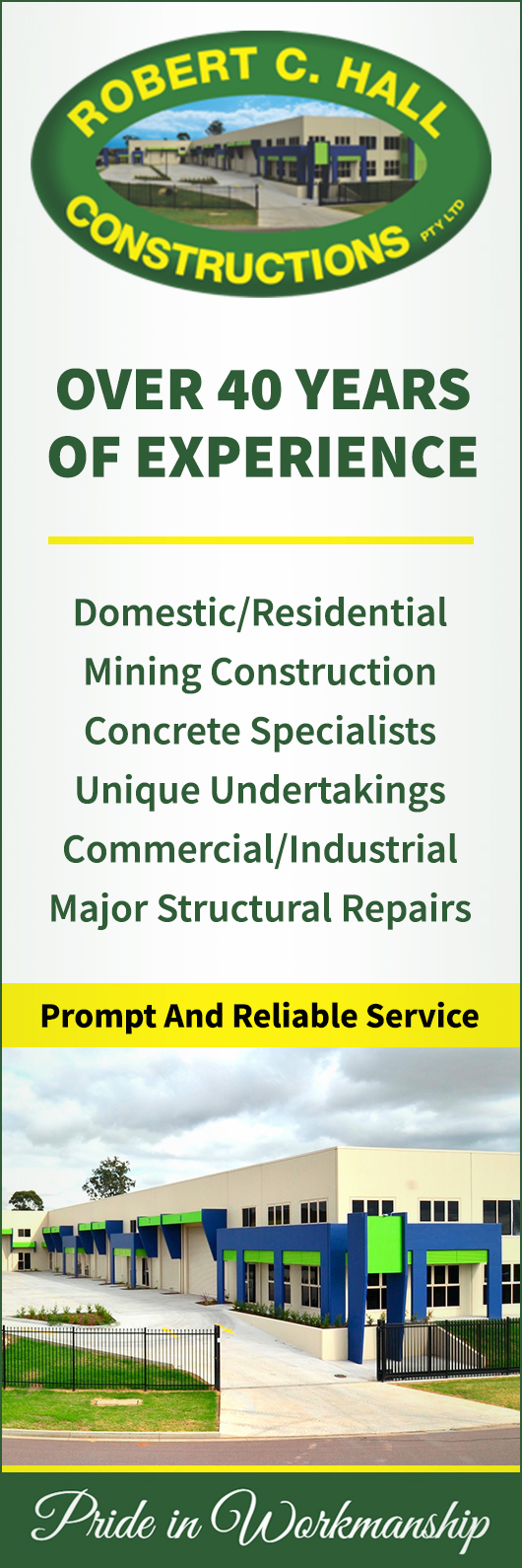 Robert C. Hall Constructions Pty. Ltd. Concreter Unit 2 2832