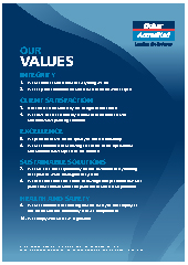 Dulux Accredited Values Sheet