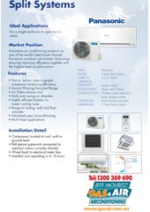 Ducted Split System - Panasonic