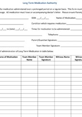 Long Term Medical Authority