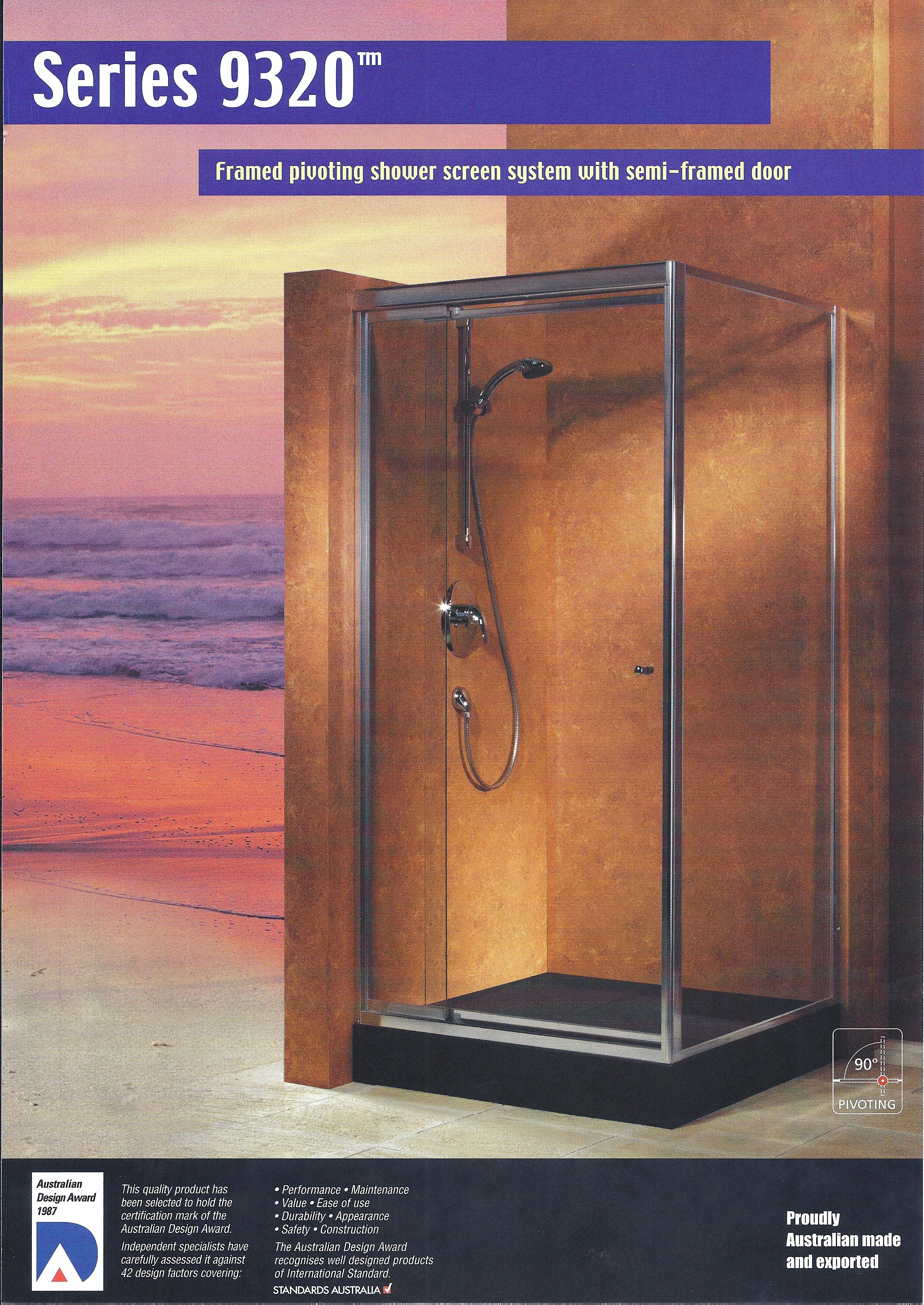 Framed Pivoting Shower Screen