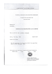 Certificate of Registration