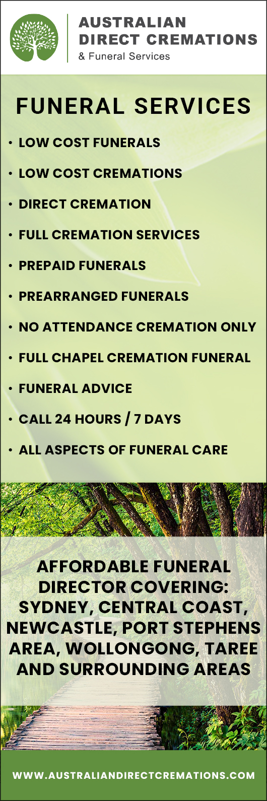 Australian Direct Cremations and Funeral Services - Promotion