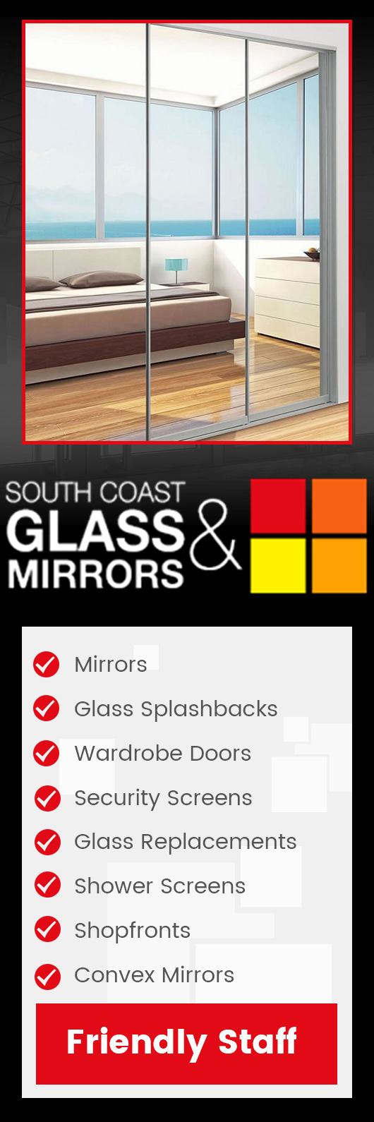 South Coast Glass & Mirrors | Mirrors Gold Coast | Splashbacks Gold Coast | Glass Gold Coast | Shower Screens Gold Coast - Promotion