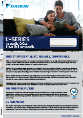 Daikin L-Series Wall Split Flyer