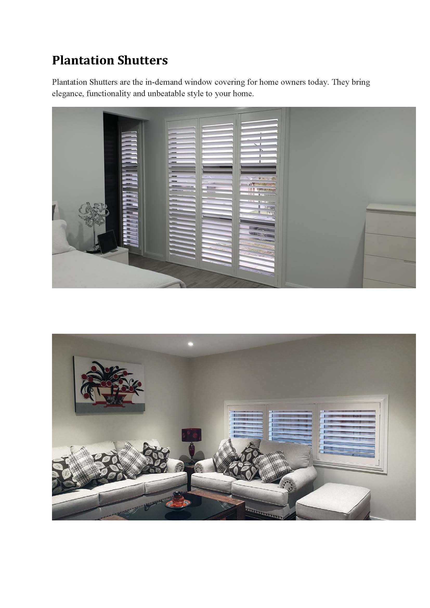 Plantation Shutters