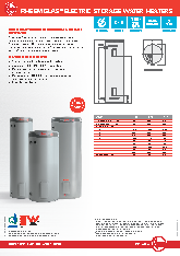 Rheemglass electric water heater