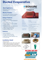 Evaporative - Bonaire Integra