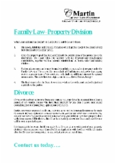 Family Law Property Division