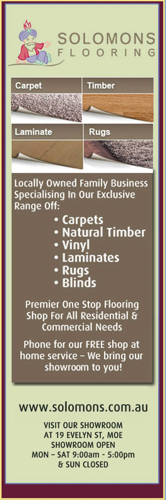 Solomons Flooring Moe - Promotion
