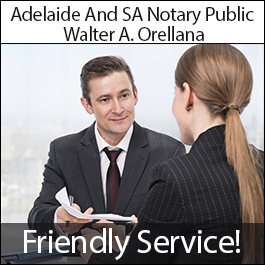 Adelaide And SA Notary Public Walter A. Orellana - Promotion