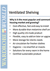 BENEFITS OF VENTILATED SHELVING