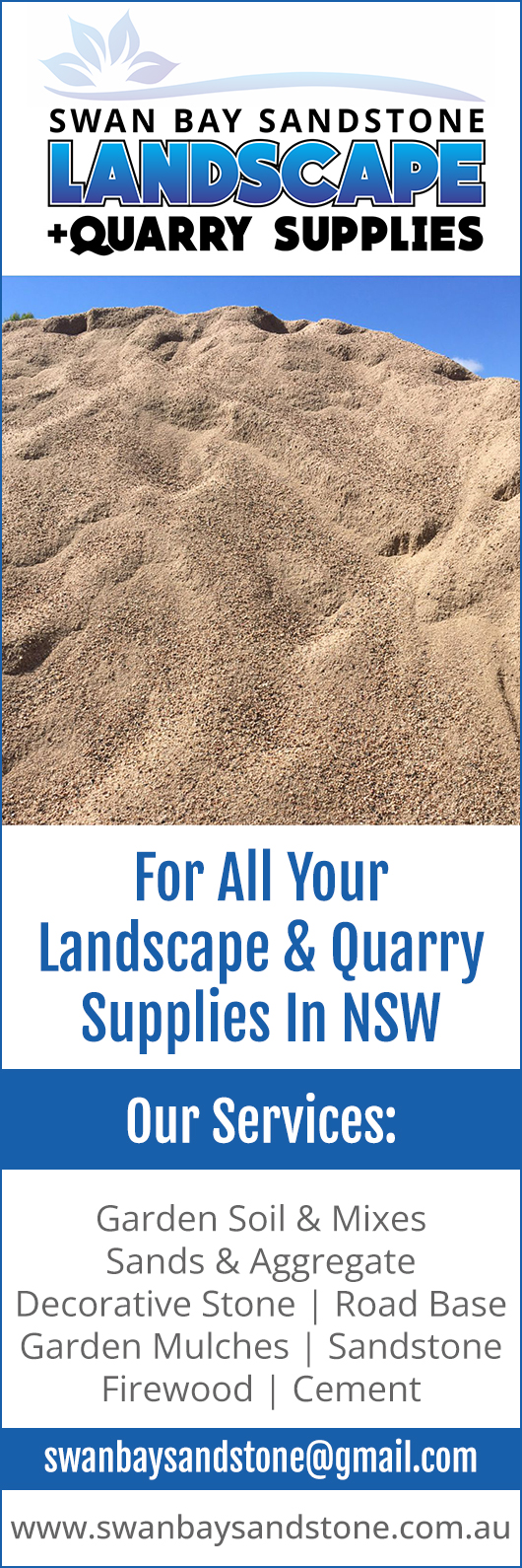 Swan Bay Sandstone Landscape and Quarry Supplies - Promotion