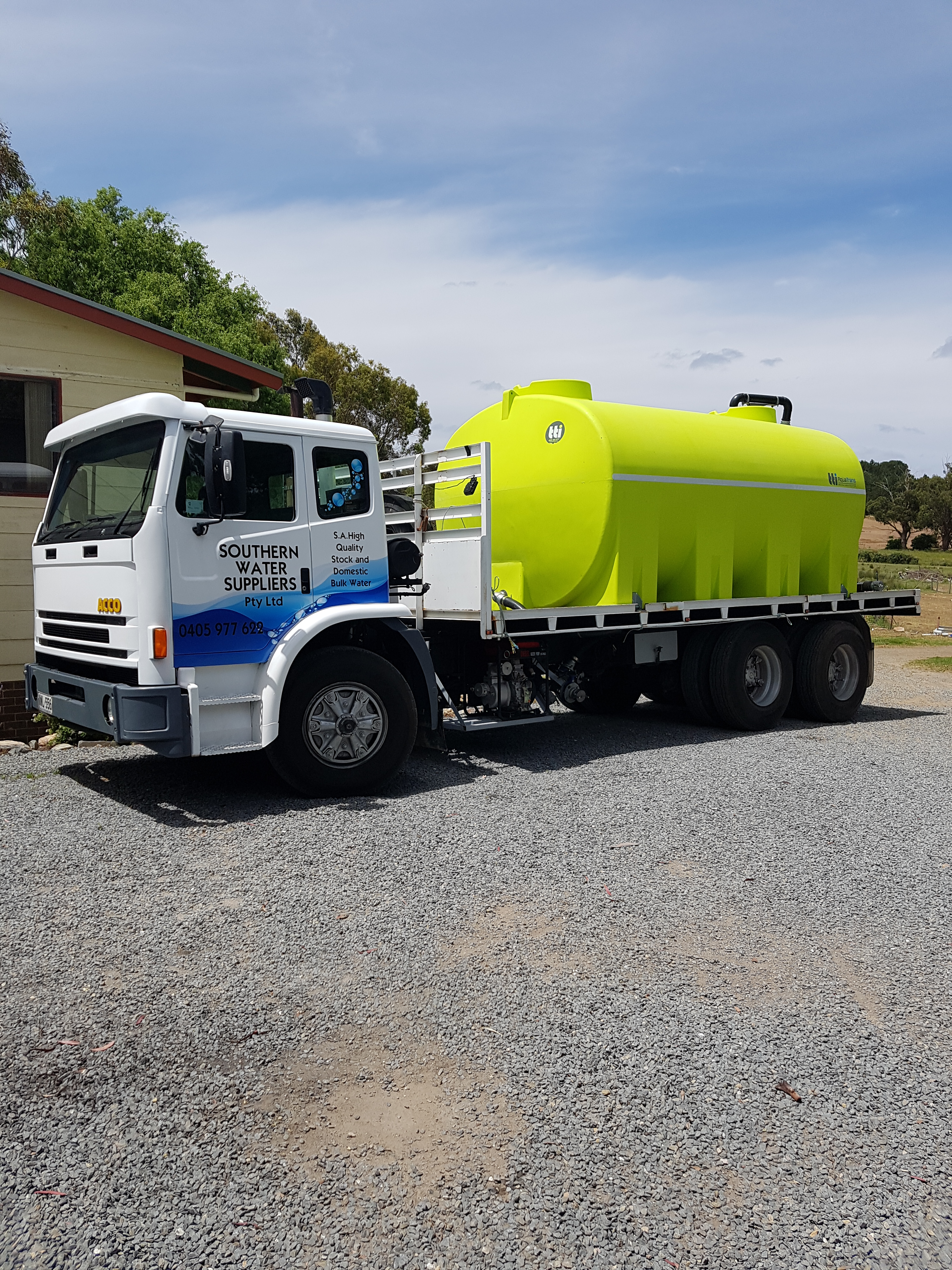 Southern Water Suppliers Pty Ltd Water Cartage Mt Compass