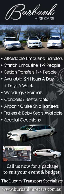 Burbank Central Coast Lake Macquarie Hire Cars Limousines