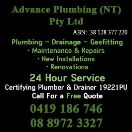 Advance Plumbing (NT) Pty Ltd - Promotion