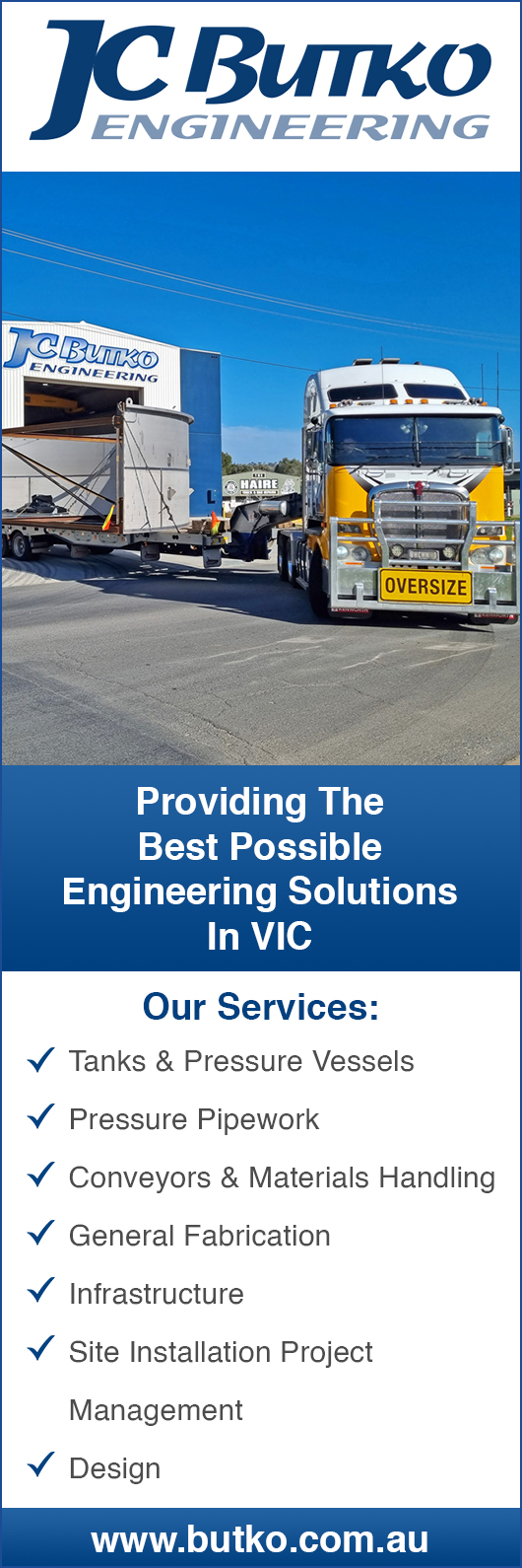 J.C. Butko Engineering Pty Ltd - Promotion