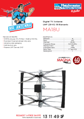 Digital TV Antenna UHF (28-51)
