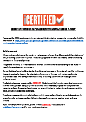 Certification/Approvals Required