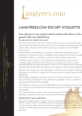 Langtrees.com Escort Etiquette