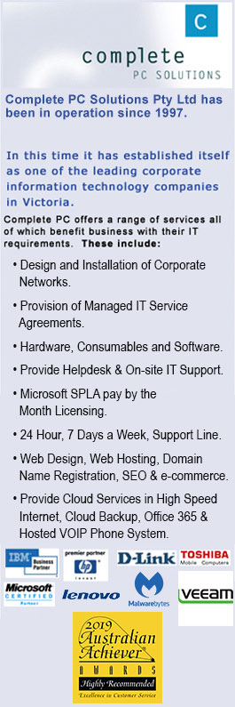 Complete PC Solutions Pty Ltd - Promotion
