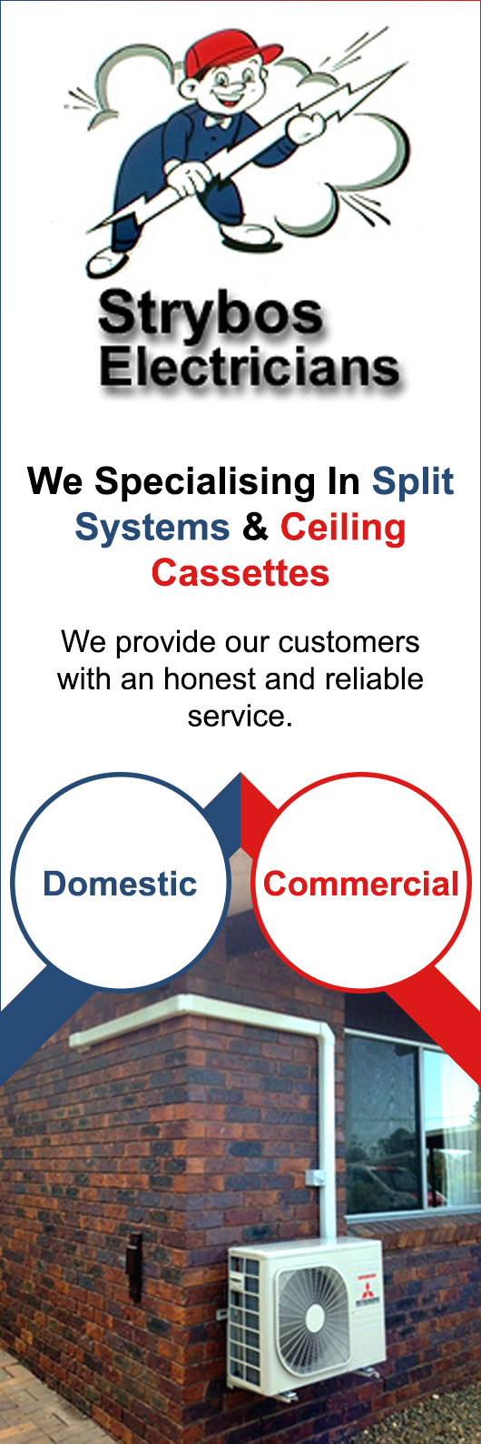 Strybos & Sons Electrical Pty Ltd Home Air Conditioning Ipswich