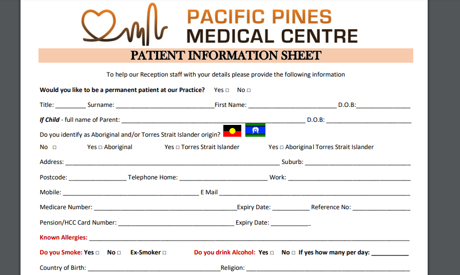 New-Patient-Information-Sheet