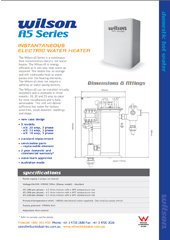 Wilson Instantaneous Electric
