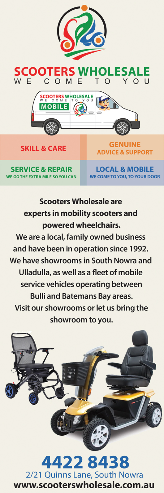Scooters Wholesale Mobility Scooters 21 Quinns Lane, Nowra South NSW