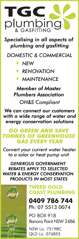Tweed Gold Coast Plumbing - Promotion