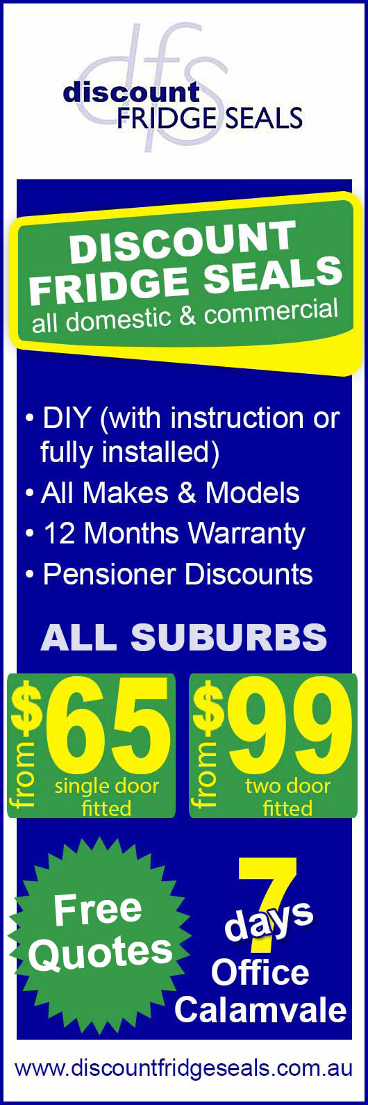 Discount Fridge Seals - Promotion