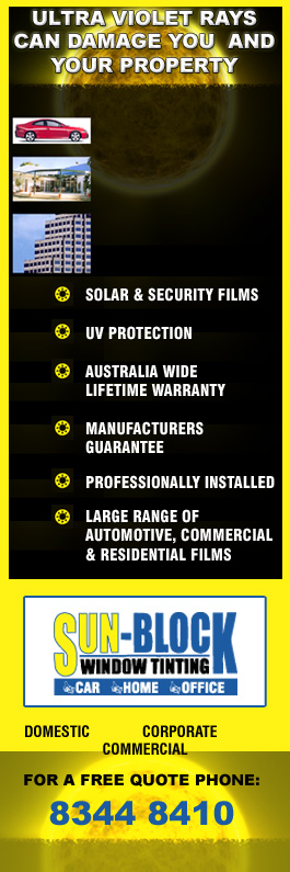 Sun-Block Window Tinting - Promotion