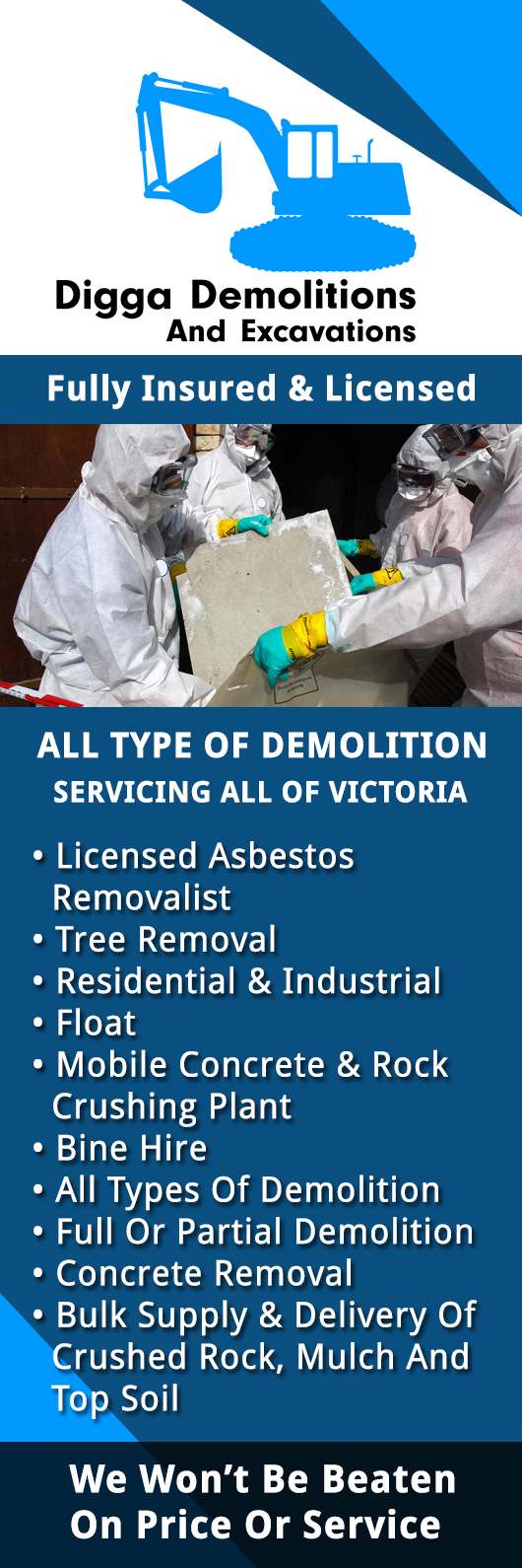 Digga Demolition & Excavations - Promotion